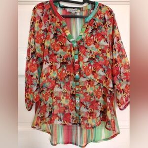 Lightweight colorful top
